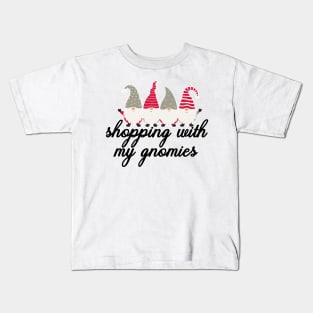 Shopping With My Gnomies Kids T-Shirt